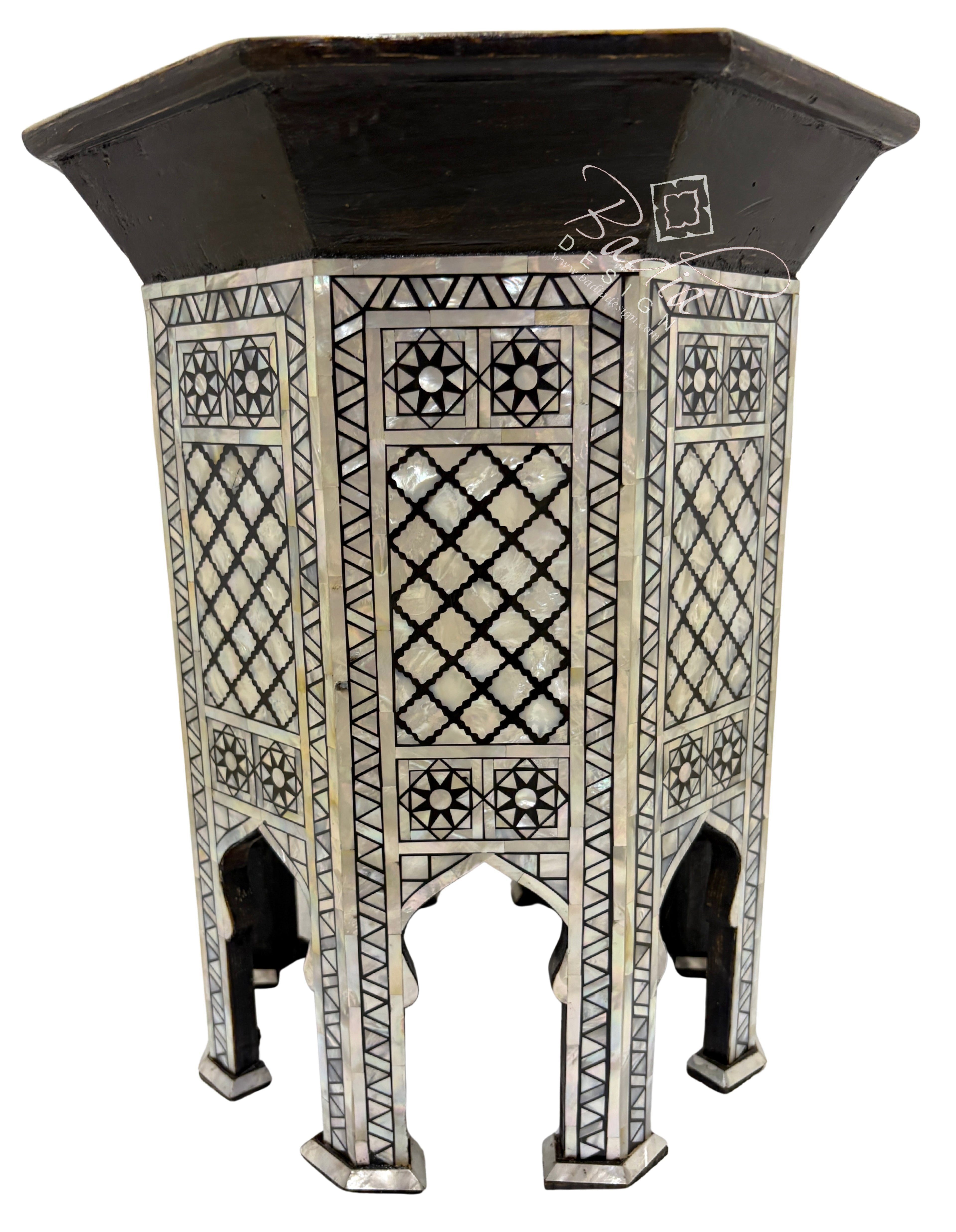 Moroccan Mother of Pearl Side Tables