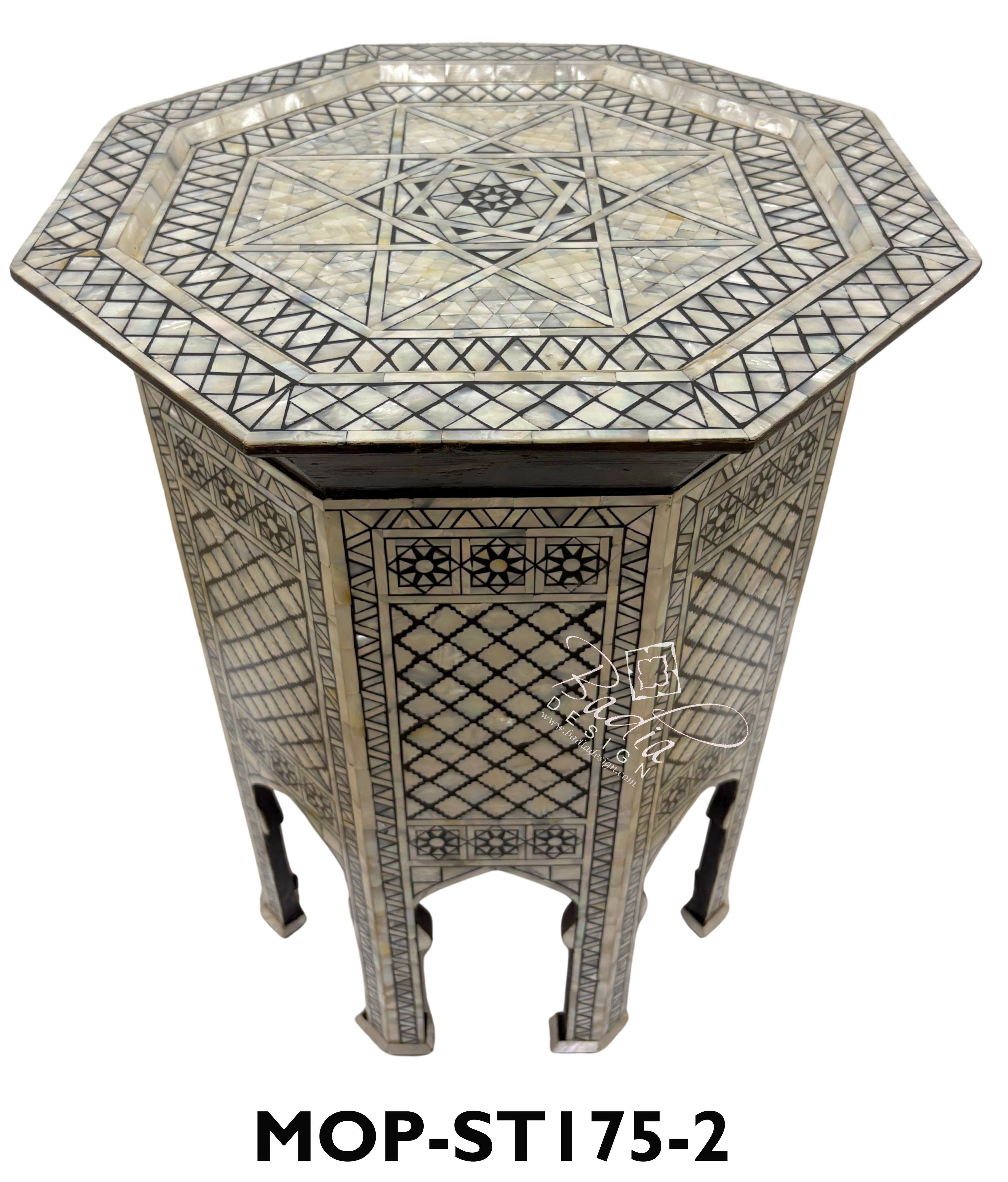 Moroccan Mother of Pearl Side Tables