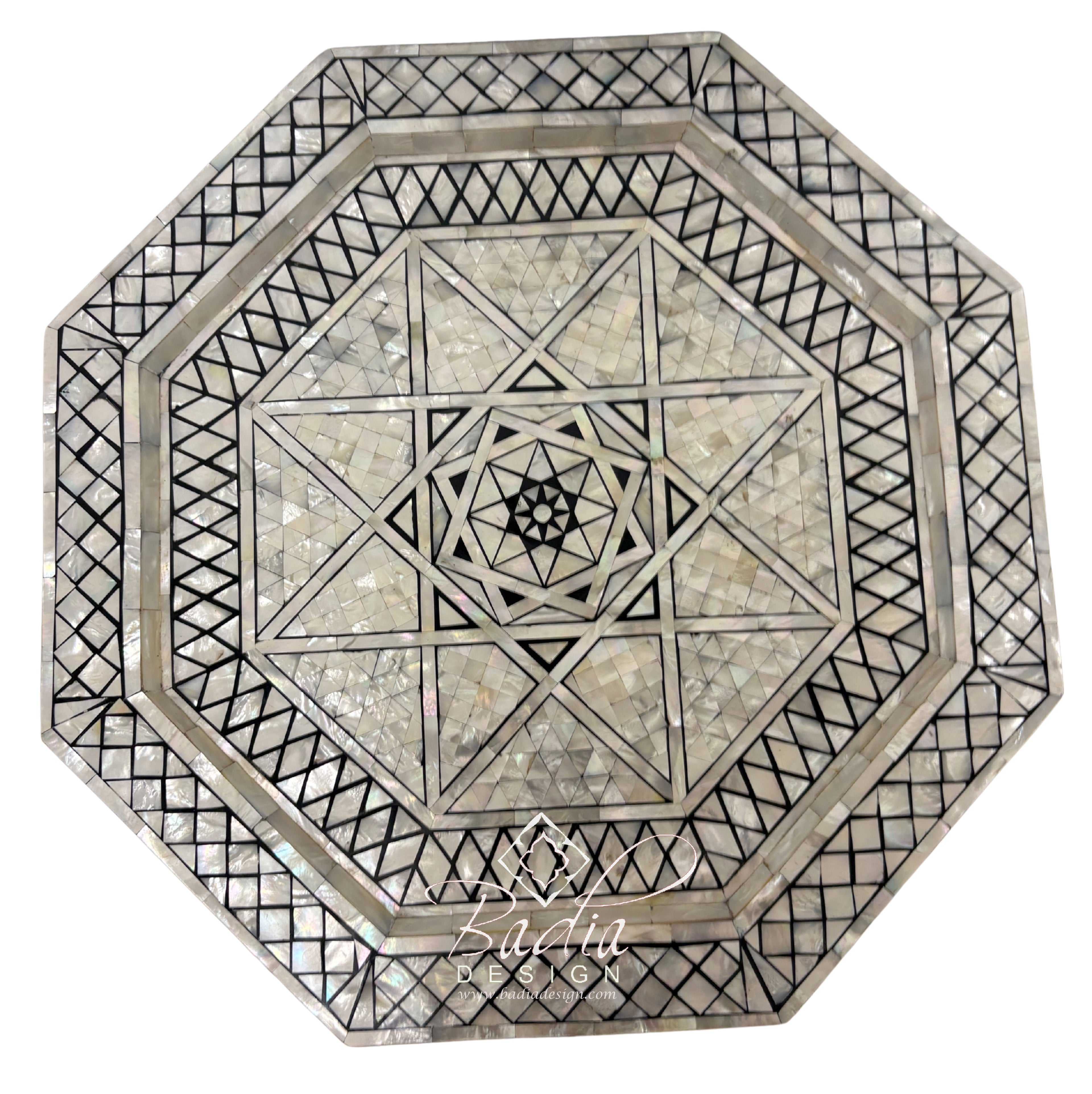 Moroccan Mother of Pearl Side Tables