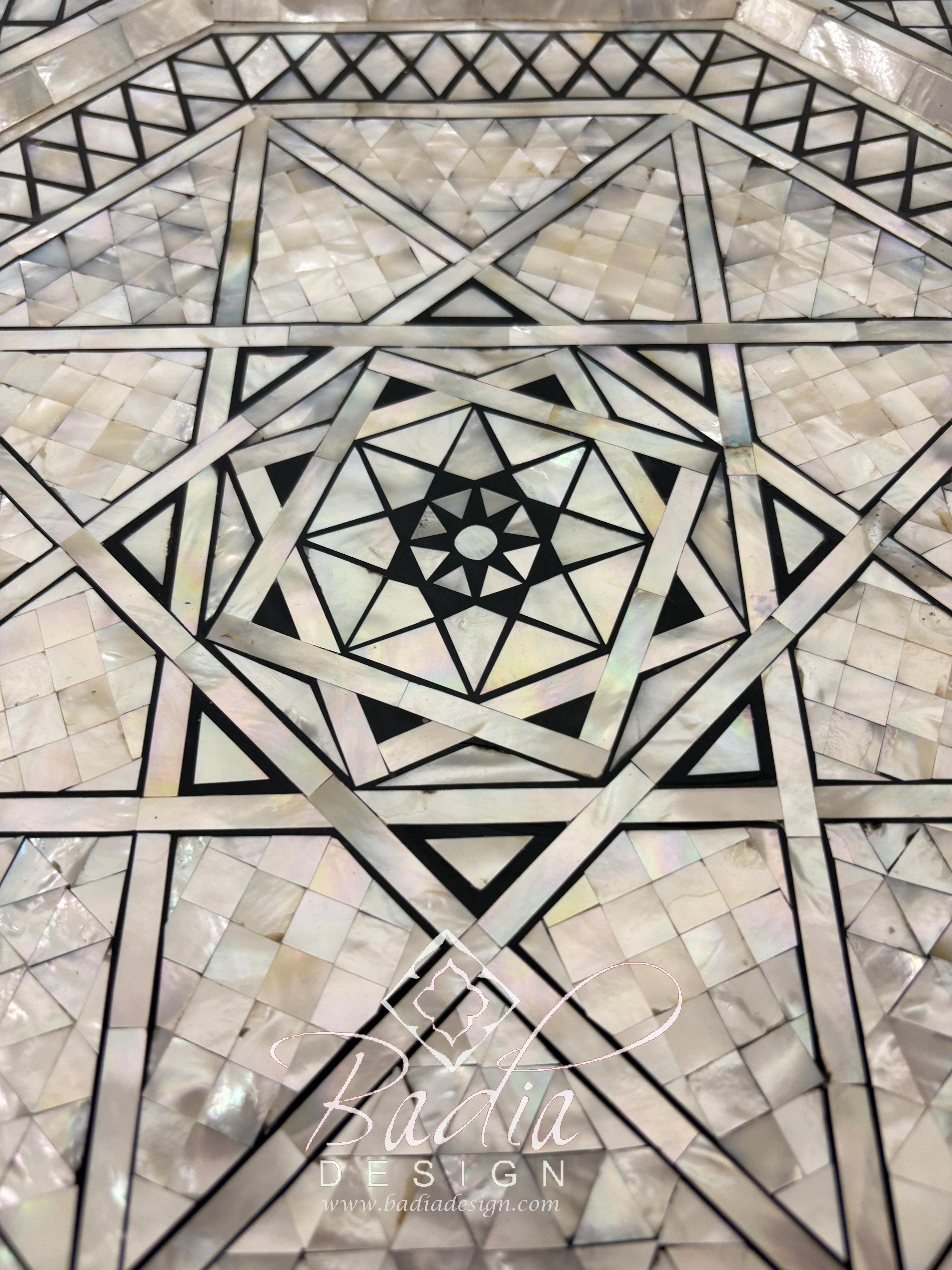 Moroccan Mother of Pearl Side Tables