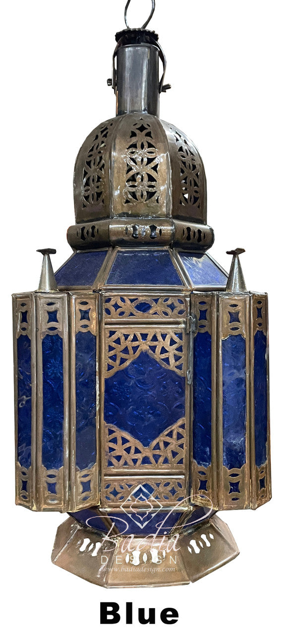 Multi-Color Glass Floor Lanterns