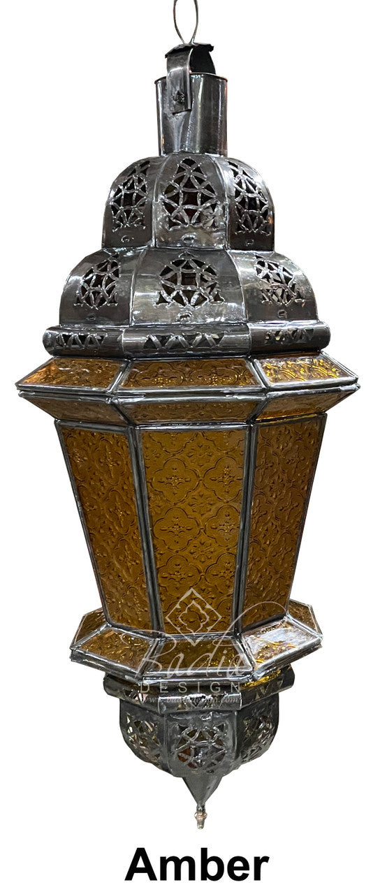 Multi-Color Hanging Glass Lanterns