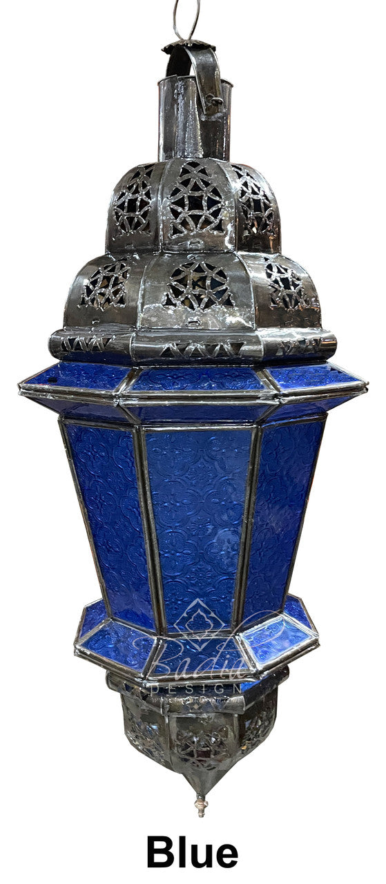 Multi-Color Hanging Glass Lanterns