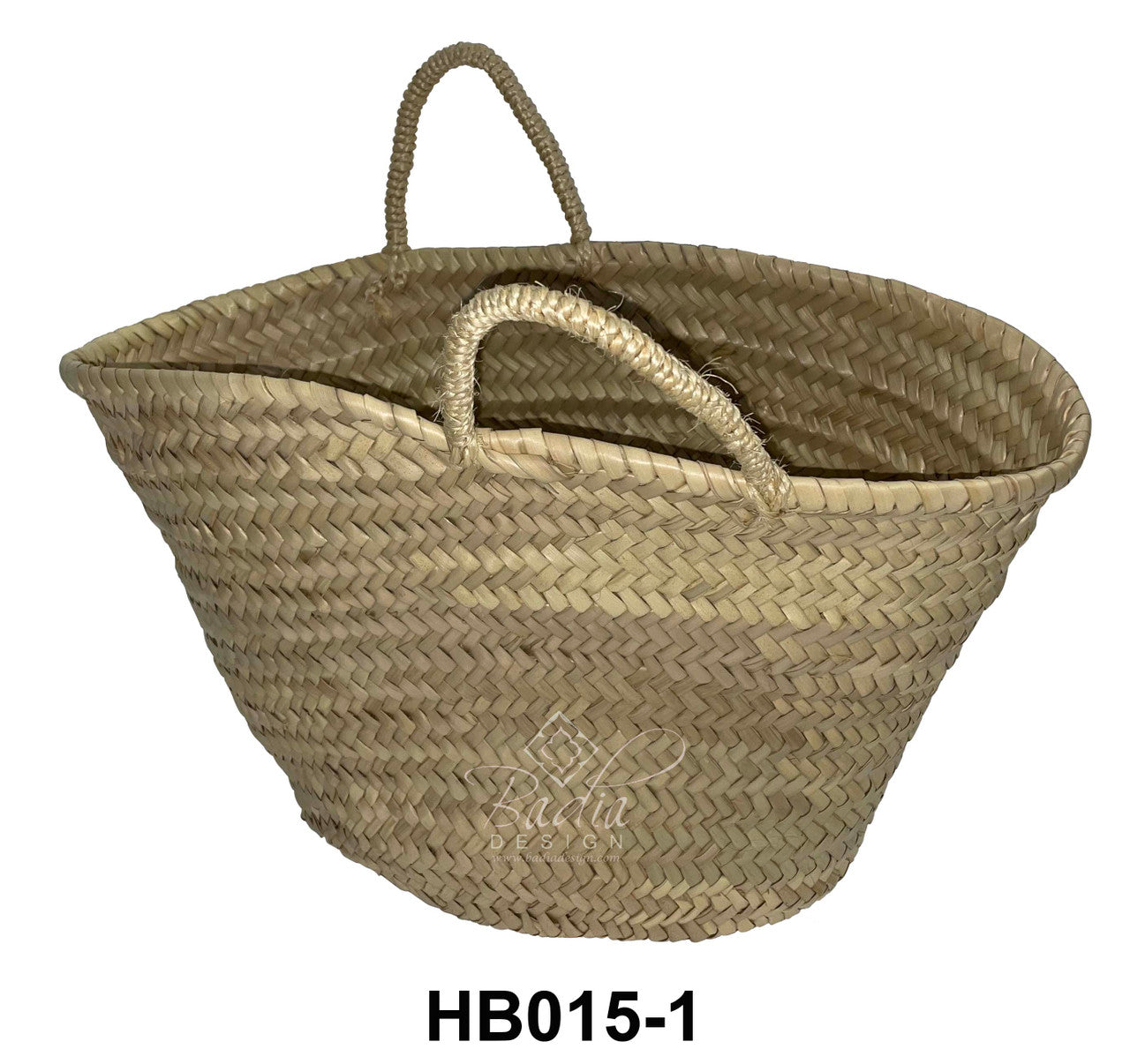 Natural Color Moroccan Handwoven Straw Handbag