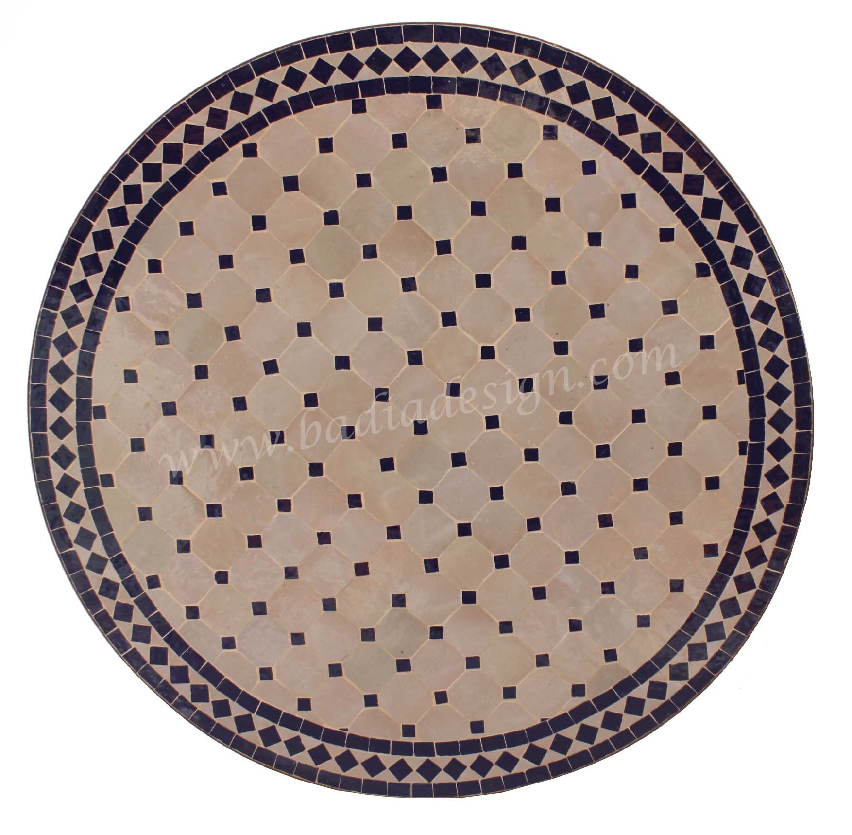 32" Round Mosaic Tile Table Top