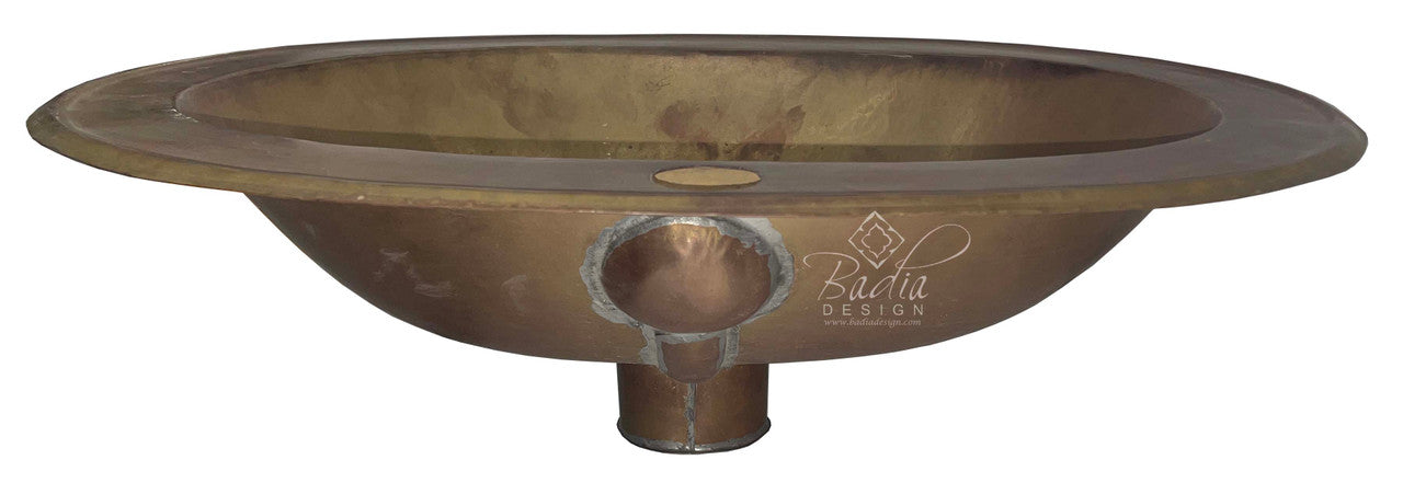 Oval Shaped Bronze Color Sink