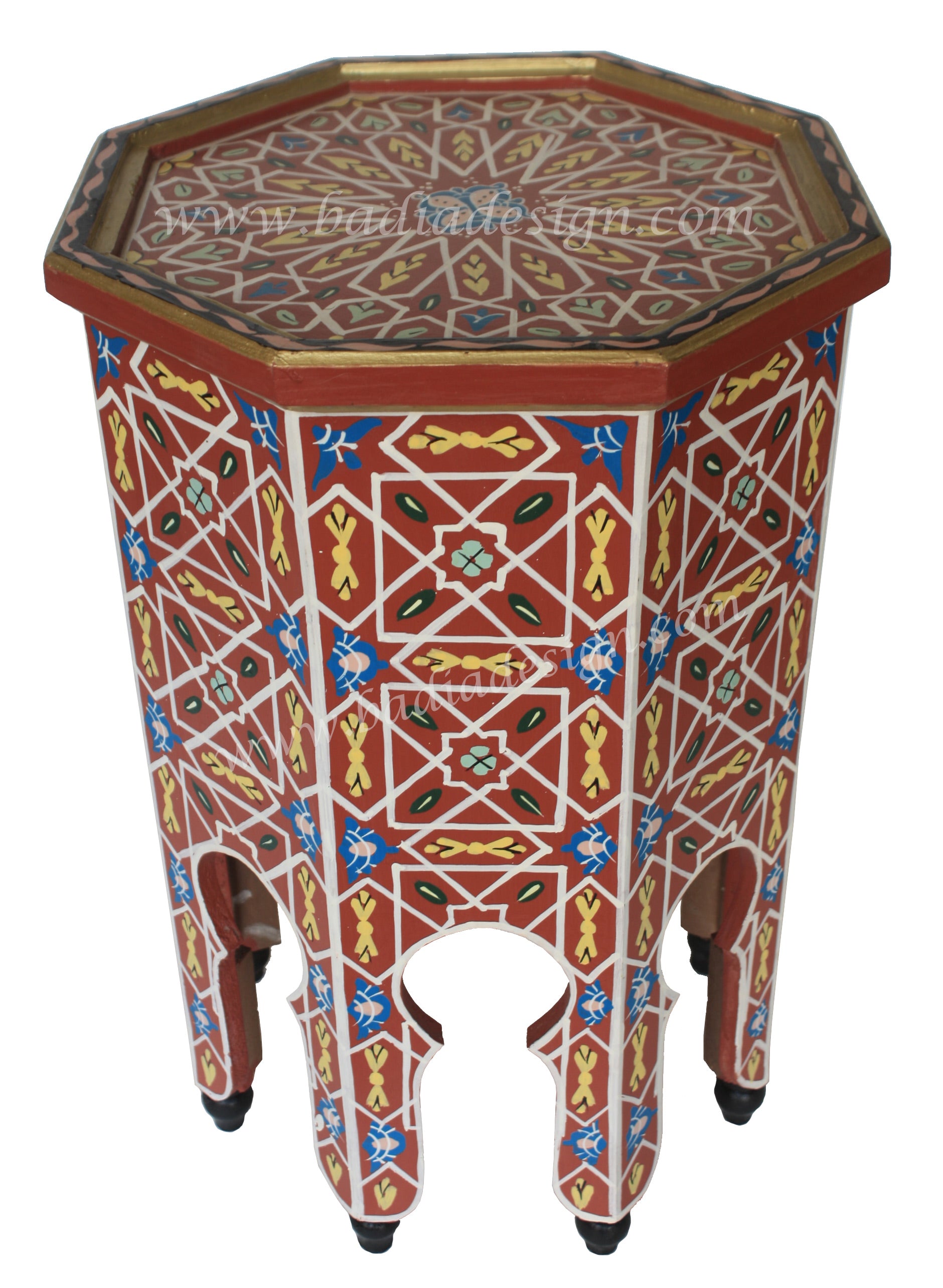 Multi Color Hand Painted Side Tables