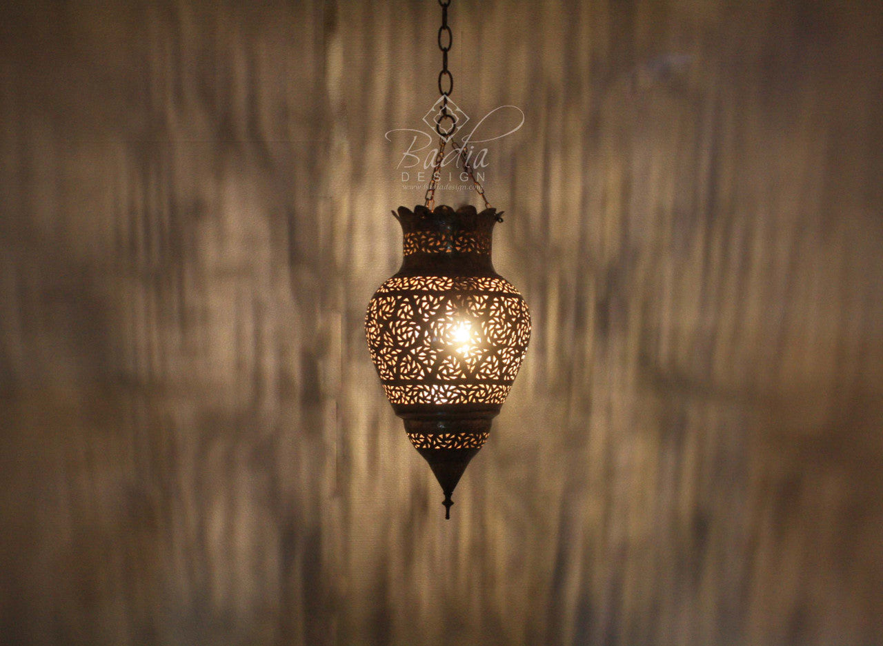 Cone Shaped Handmade Brass Lantern
