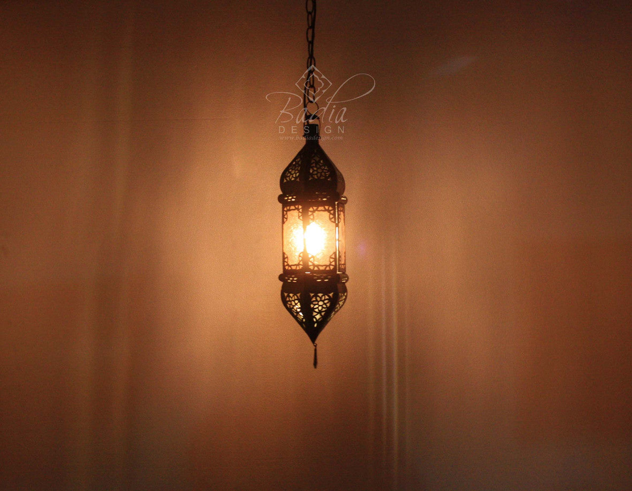 Hanging Multi Color Glass Lanterns