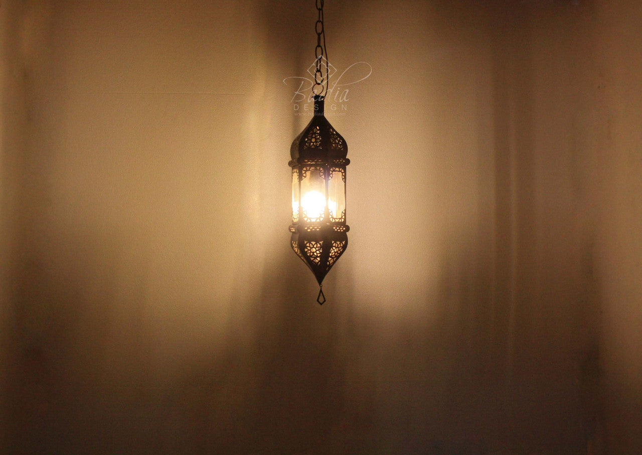 Hanging Multi Color Glass Lanterns