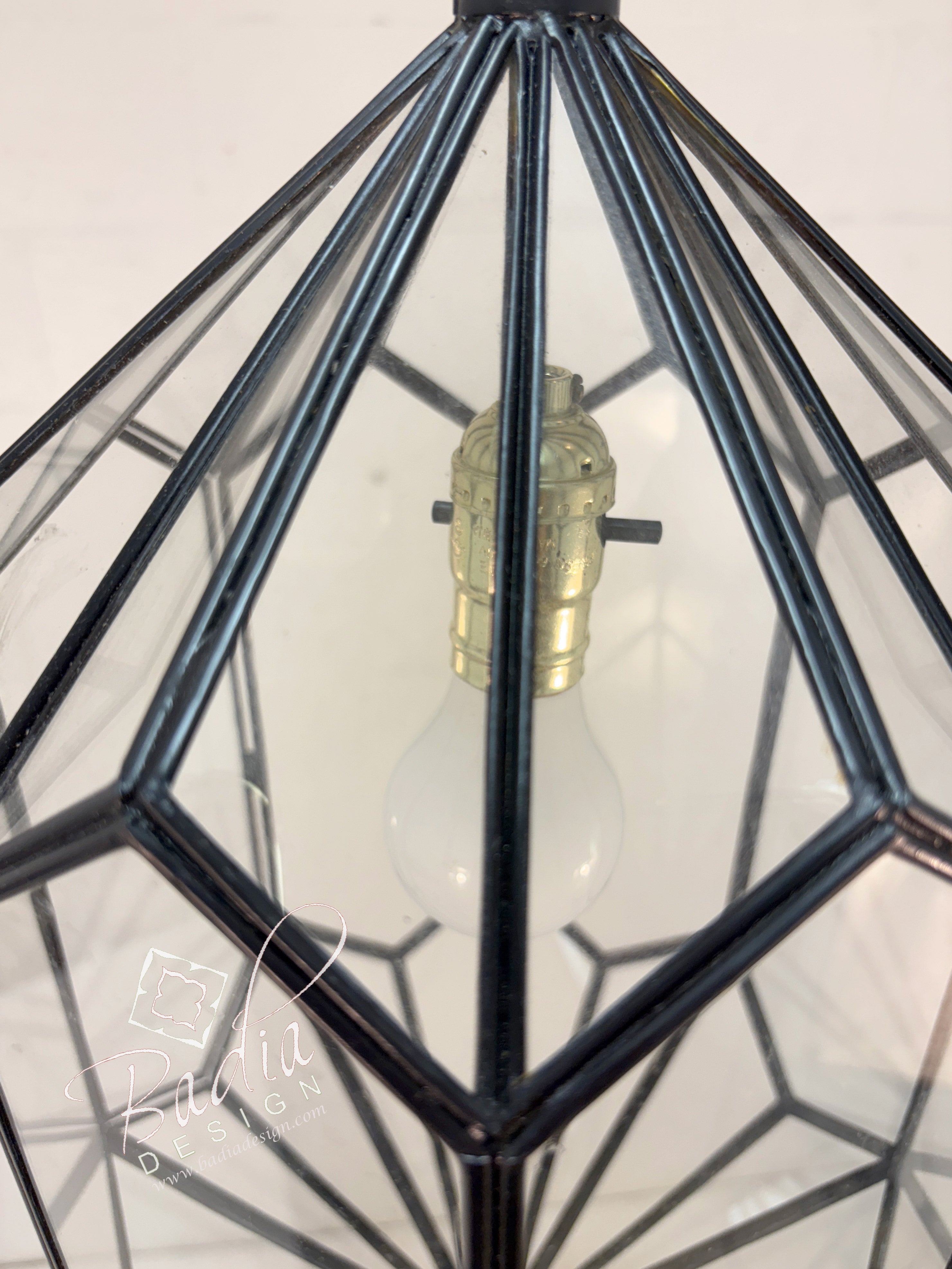 Clear Glass Moroccan Pendant Light Fixture