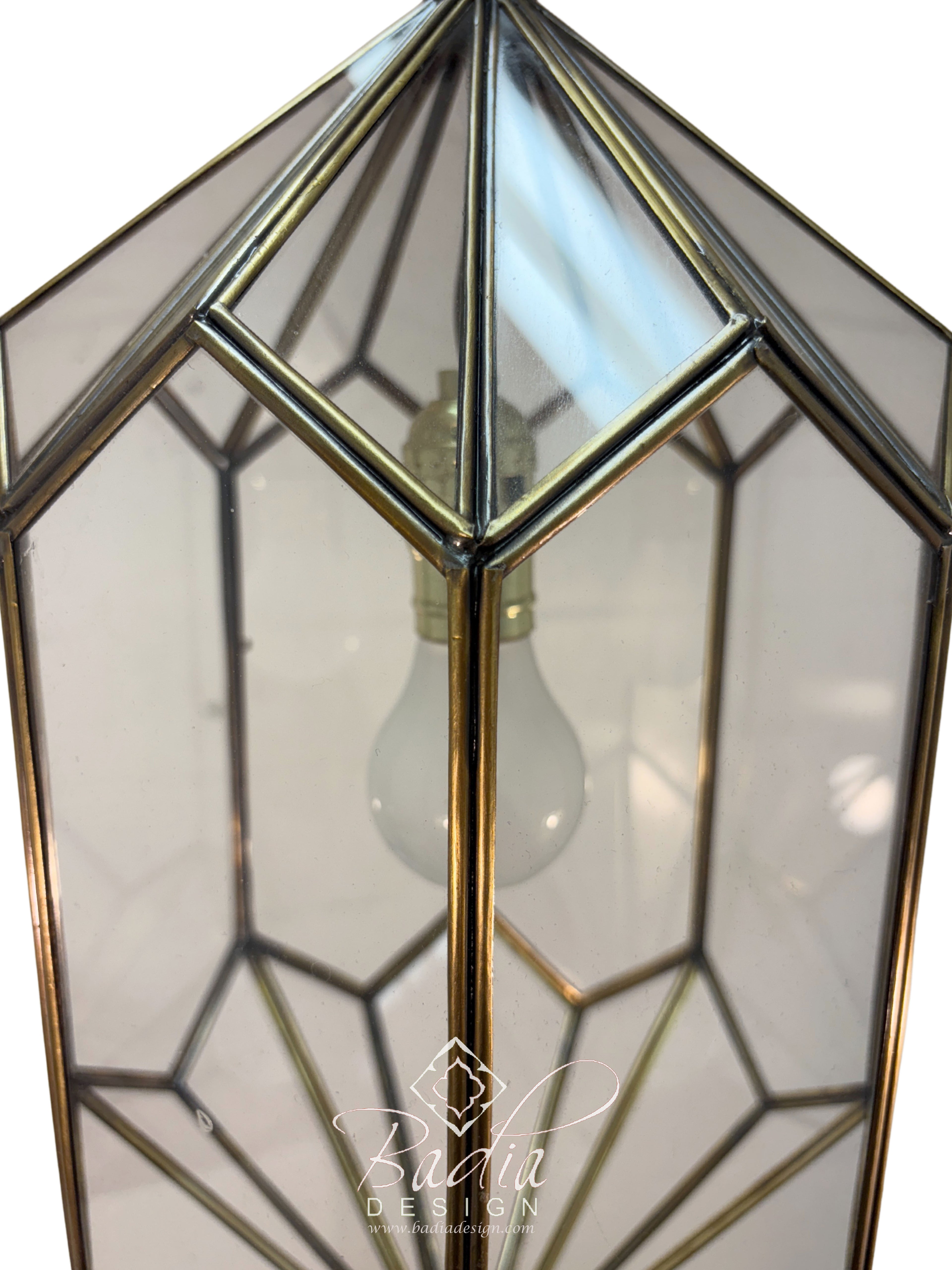 Clear Glass Moroccan Pendant Light Fixture