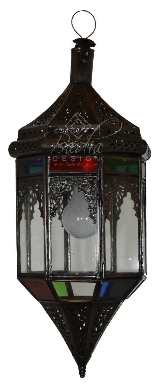 Pendant Light with Multi-Color Glass