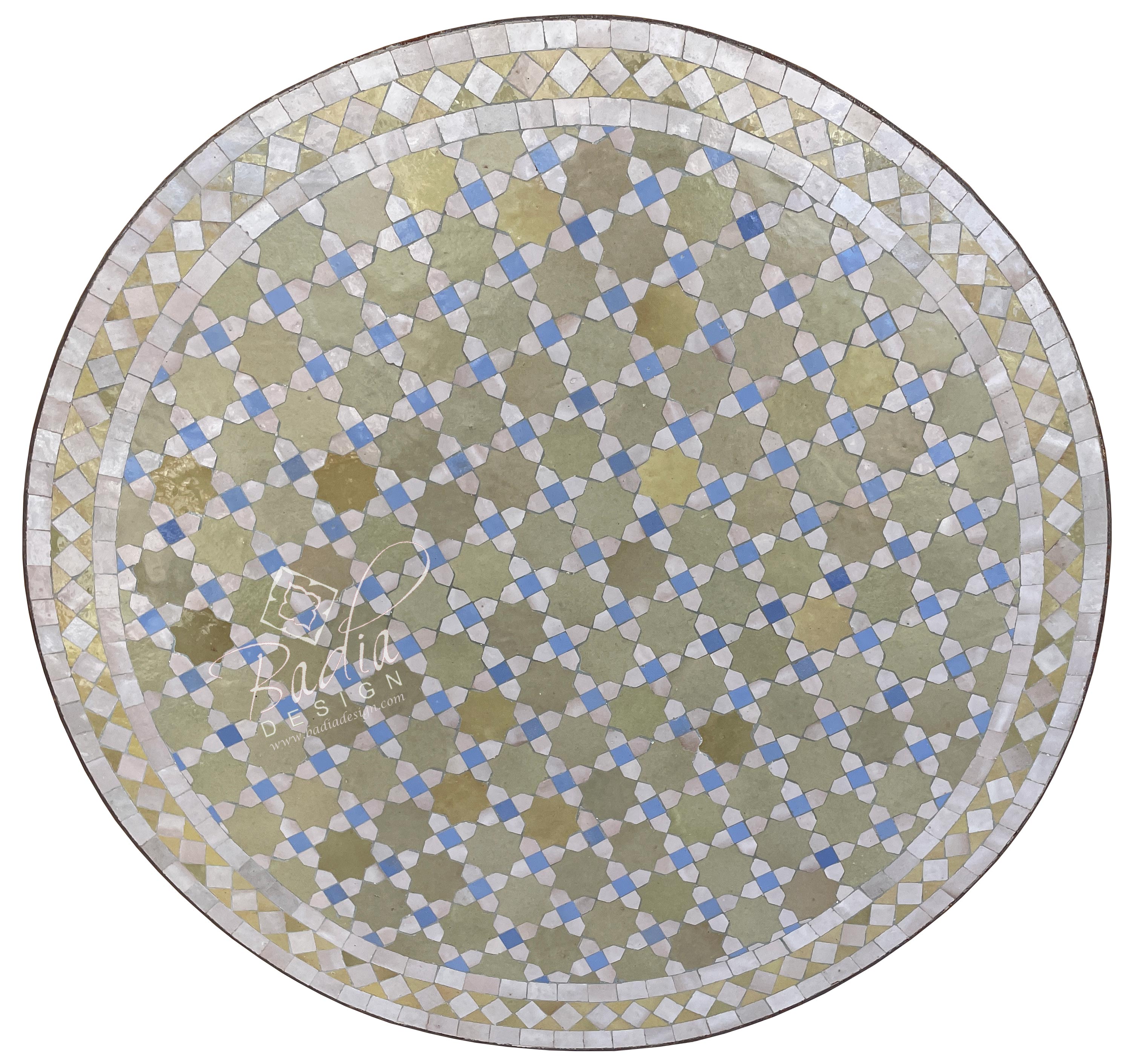 32" Multi-Color Intricately Designed Tile Table Top