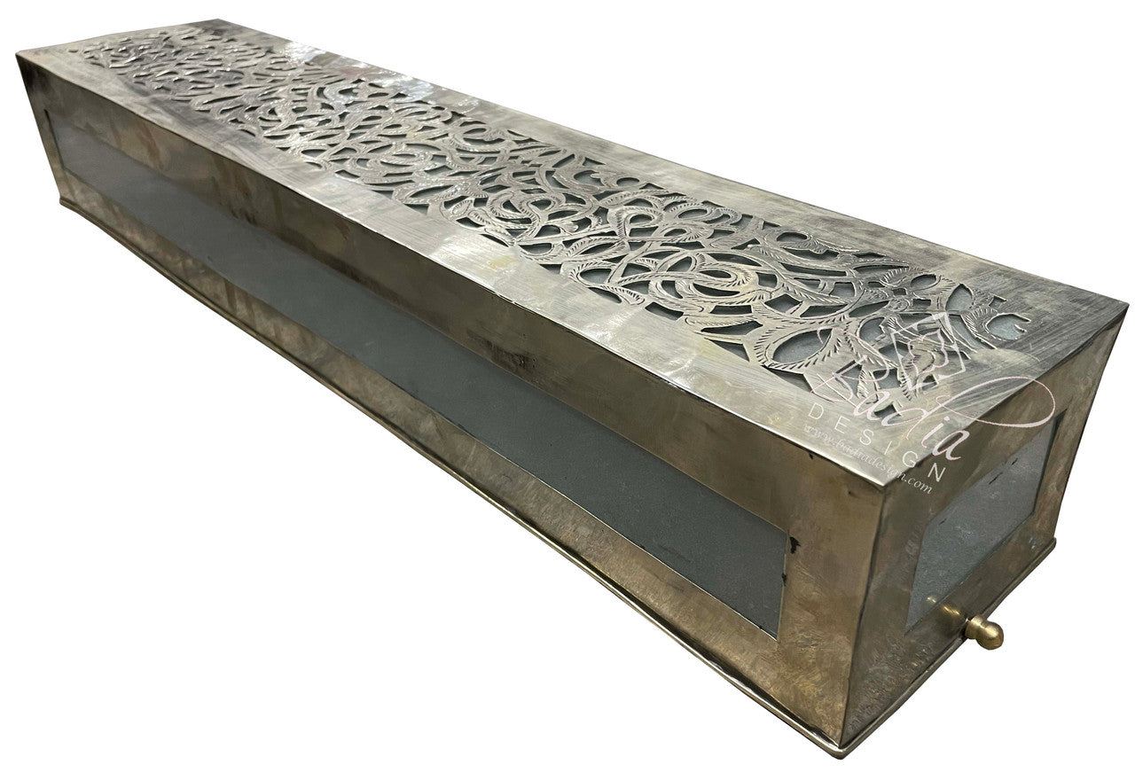 Rectangular Silver Wall Sconce