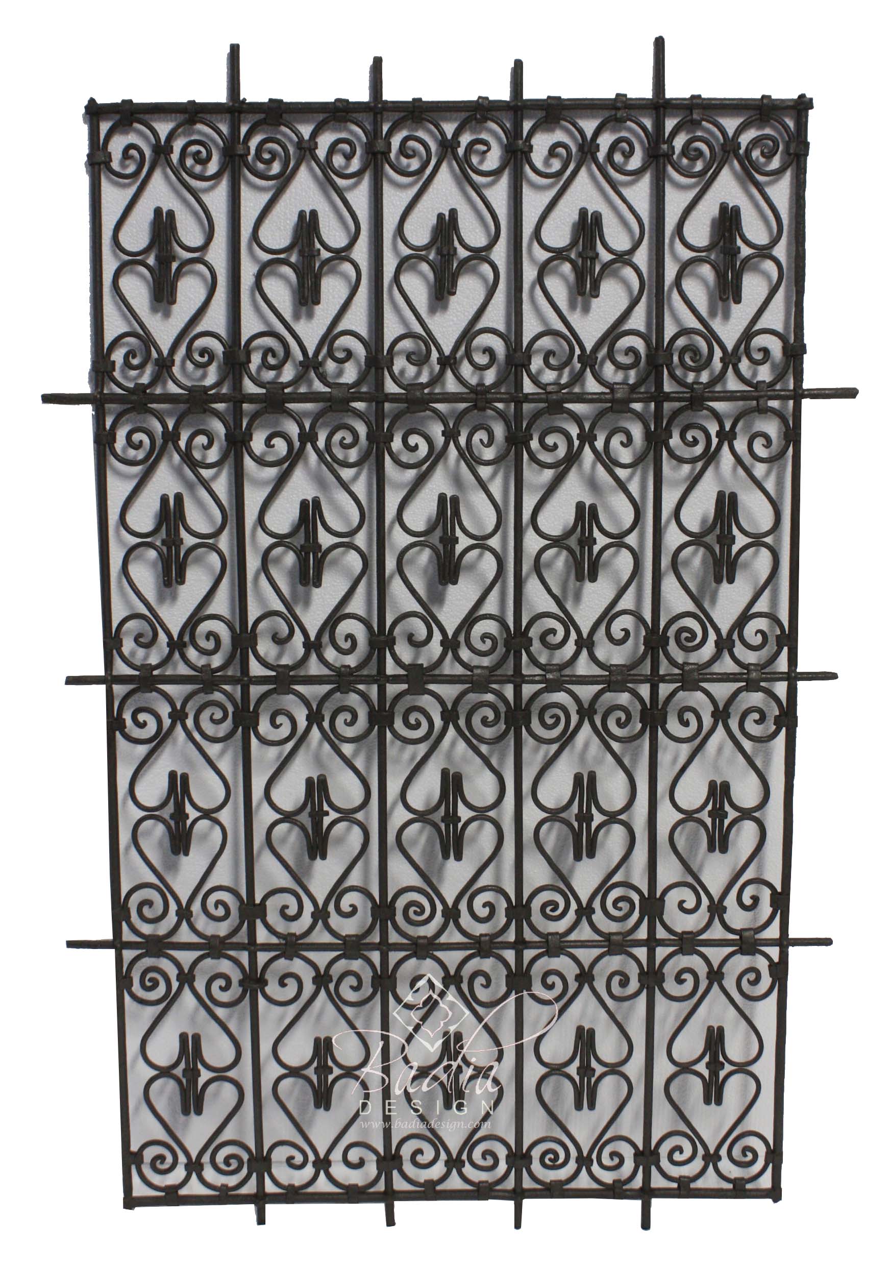 Rectangular Shaped Wrought Iron Panel
