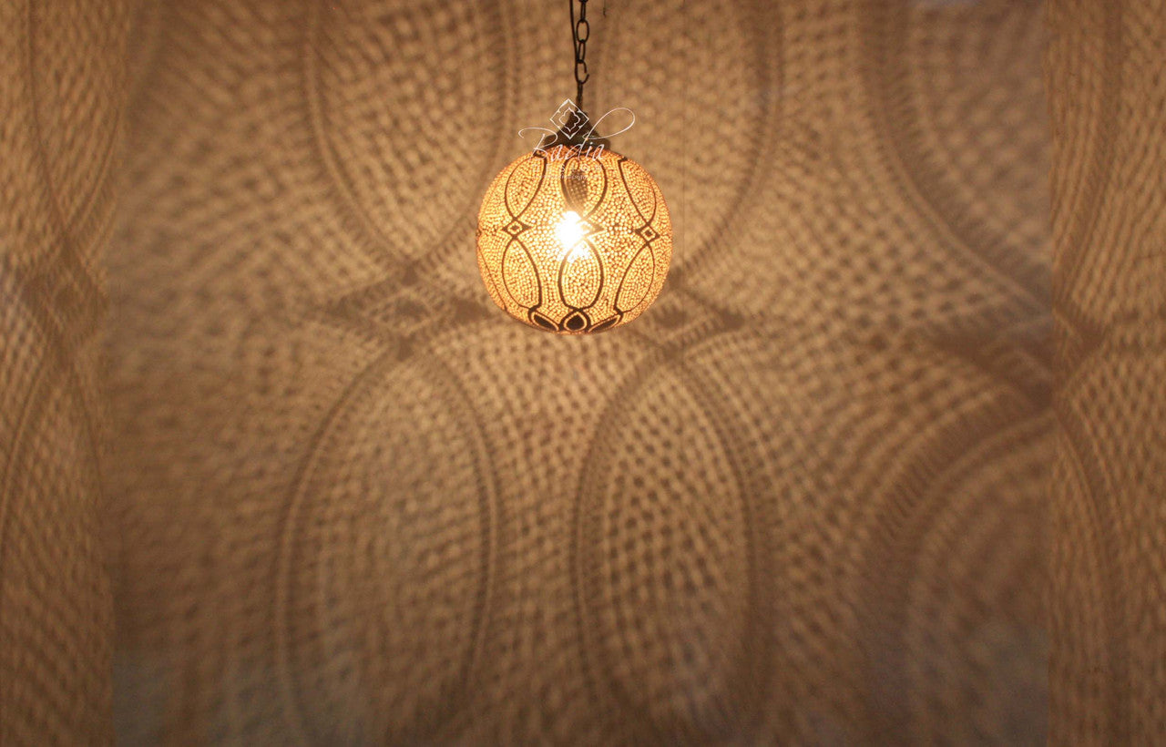 Moroccan Round Brass Ceiling Lights