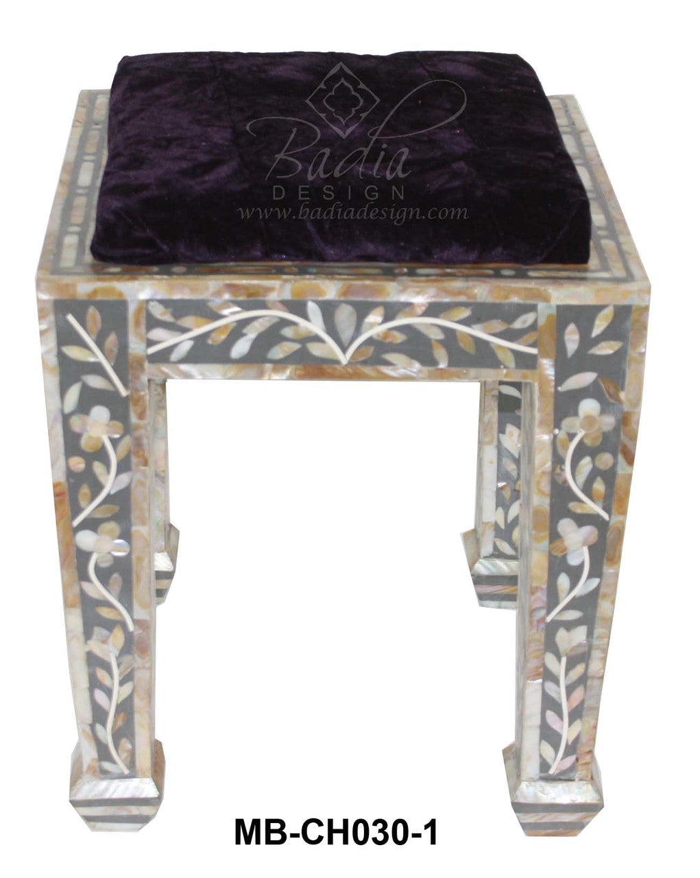 Mother of Pearl Inlay Ottoman
