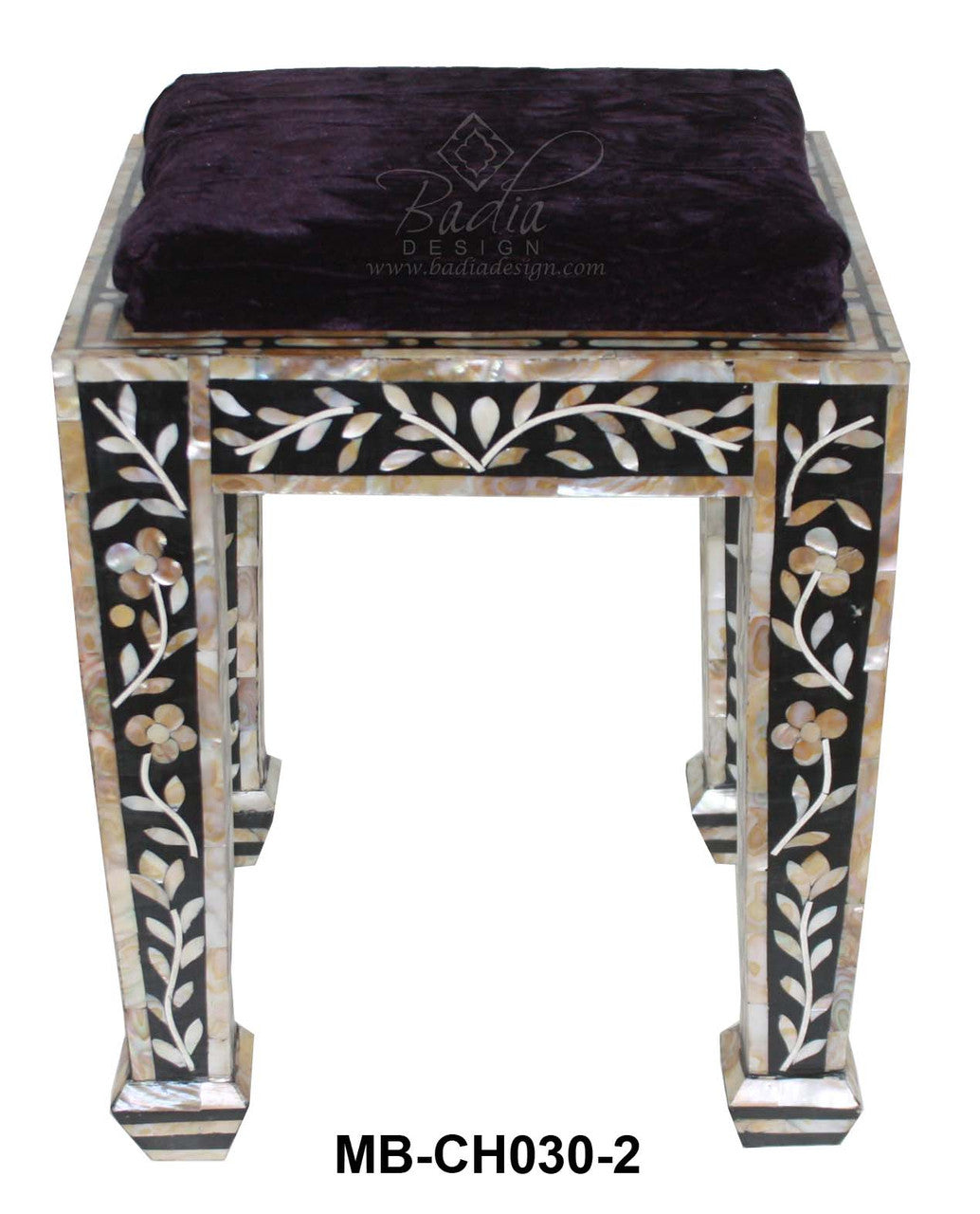 Mother of Pearl Inlay Ottoman