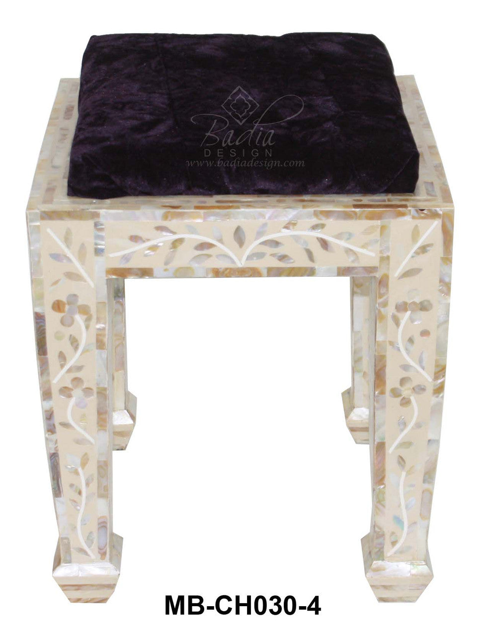 Mother of Pearl Inlay Ottoman
