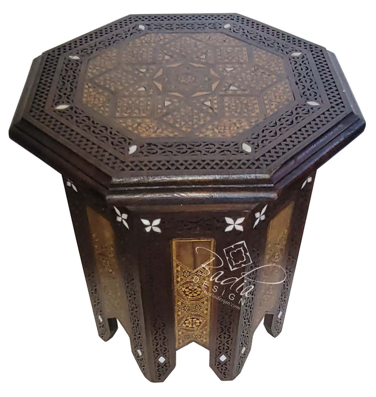Small Mother of Pearl Inlay Side Table