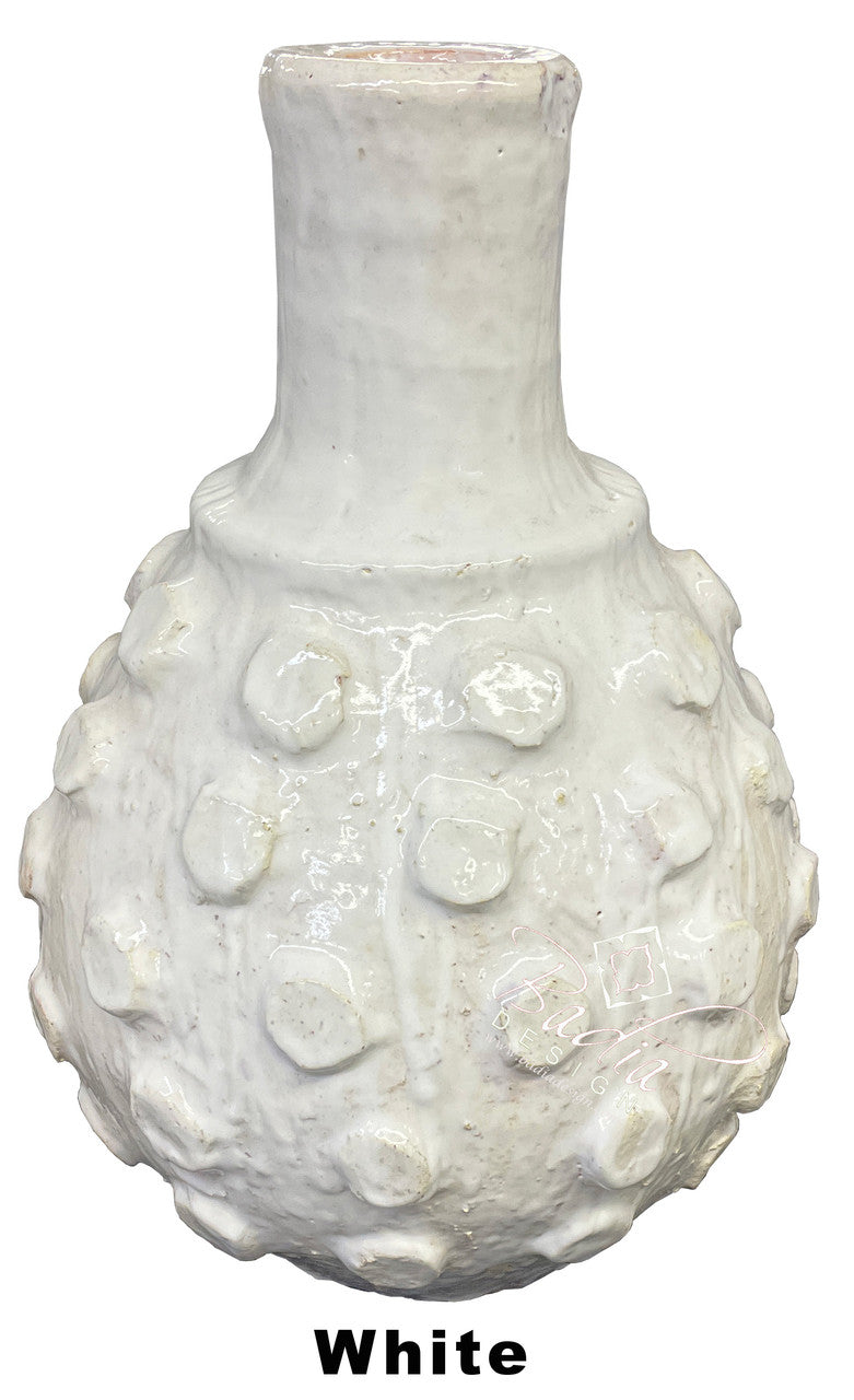 Hand Painted Spiked Ceramic Flower Vase