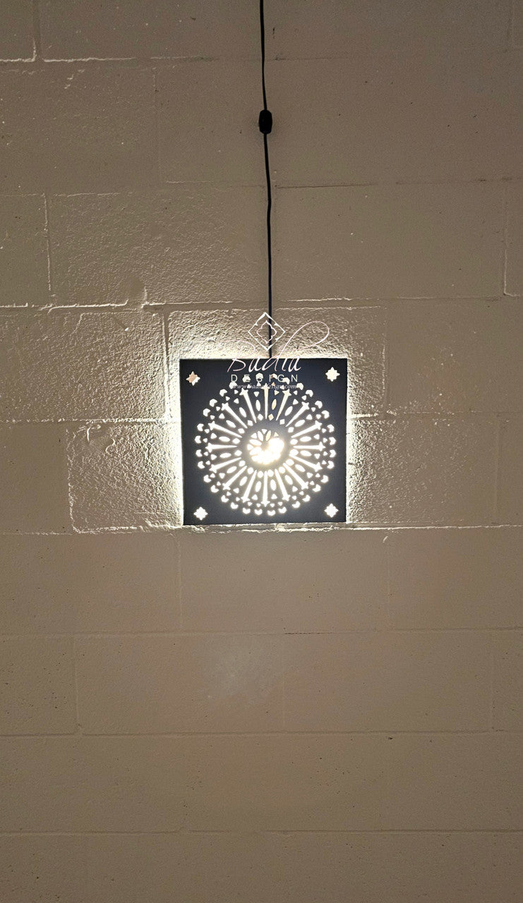 Square Rustic Iron Wall Sconce