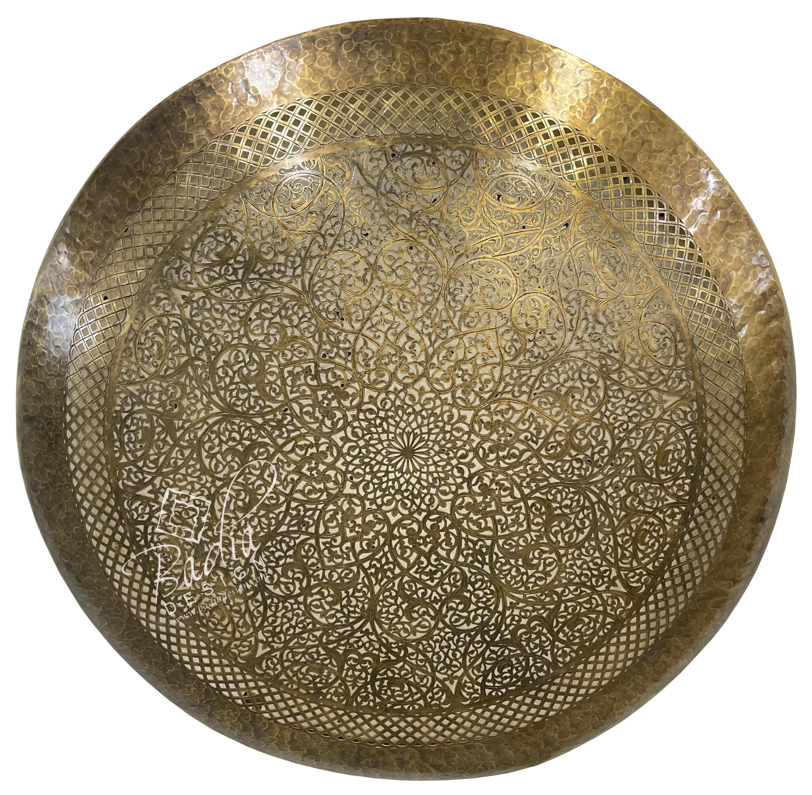 Intricately Designed Brass Wall Sconce