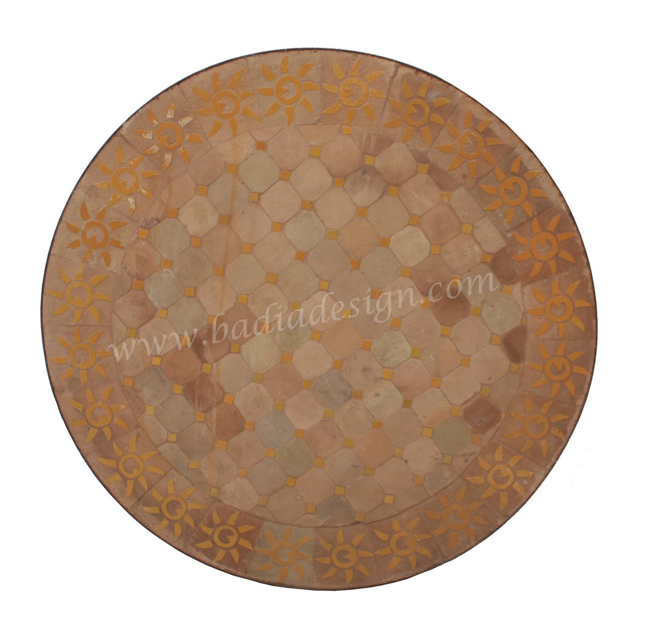 32" Intricately Designed Tile Table Top