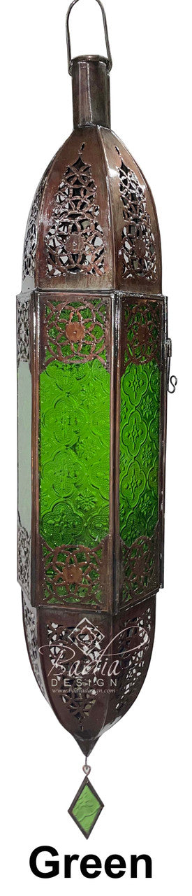 Tall Cylinder Shaped Glass Lanterns
