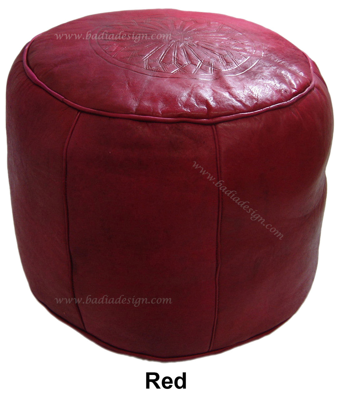 Moroccan Tall Premium Leather Ottoman