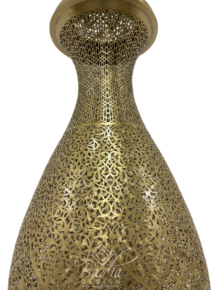 Tall Standing Brass Desktop Lamp