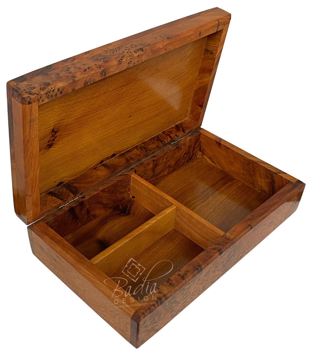 Thuya Jewelry Box with Mother of Pearl Inlay