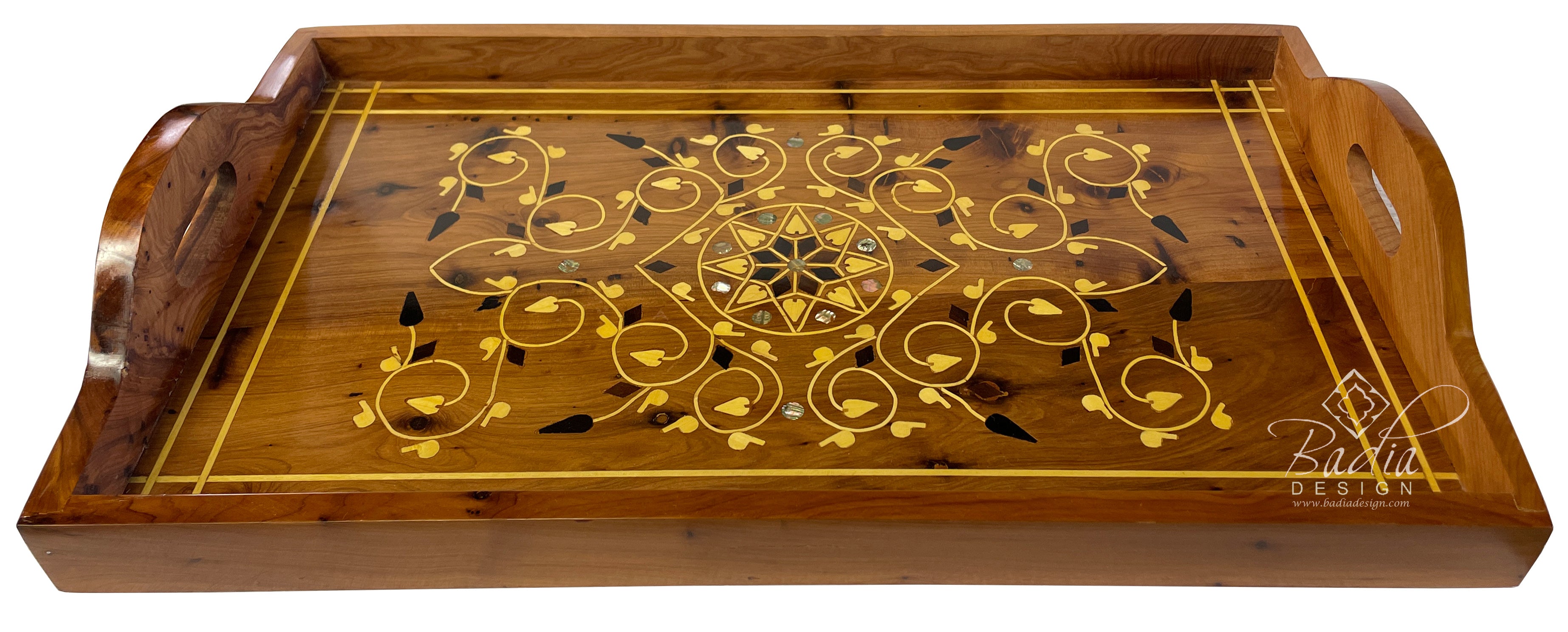 Moroccan Thuya Wood Serving Tray