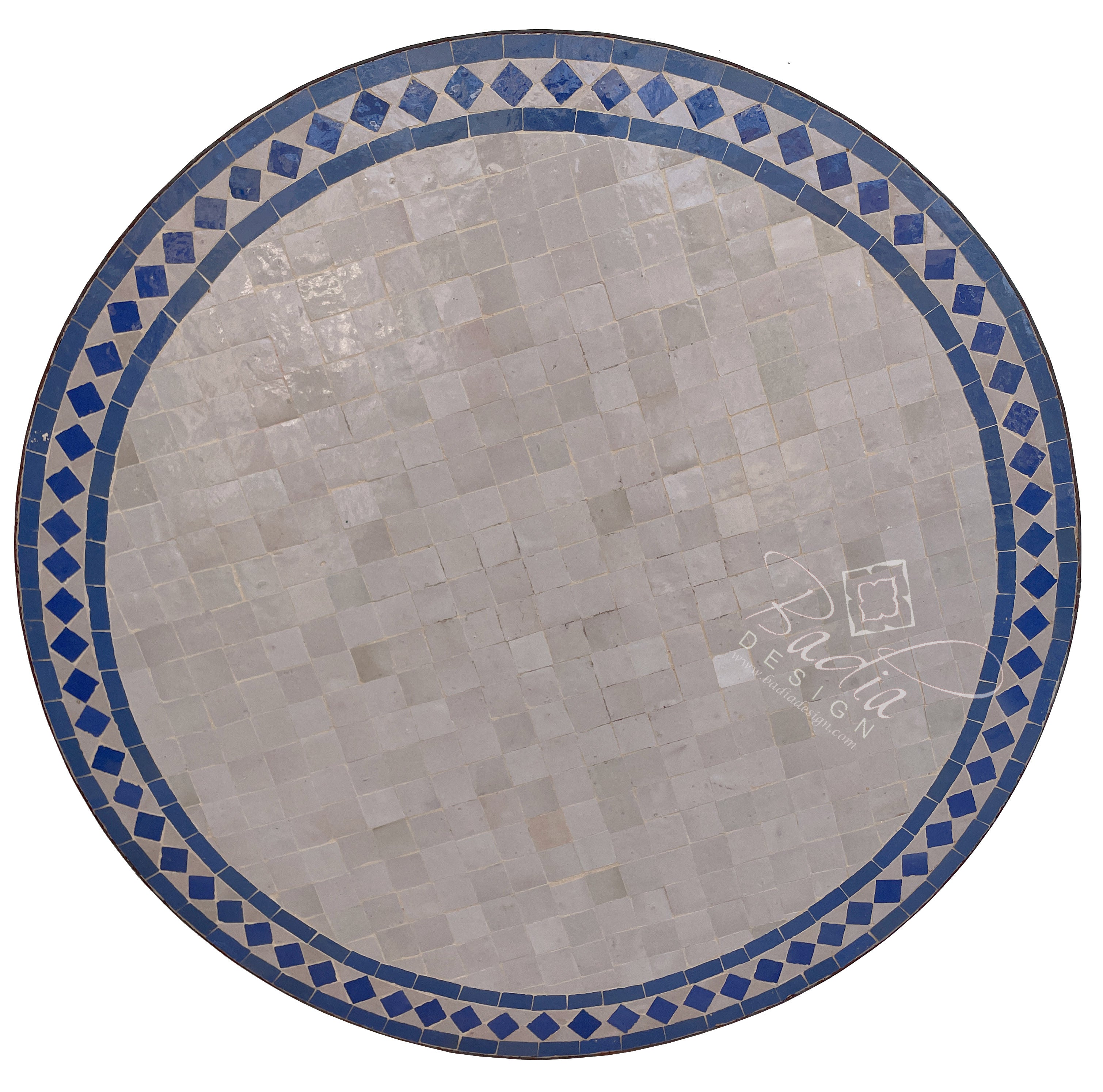 36" Round Moroccan Tile Table Top