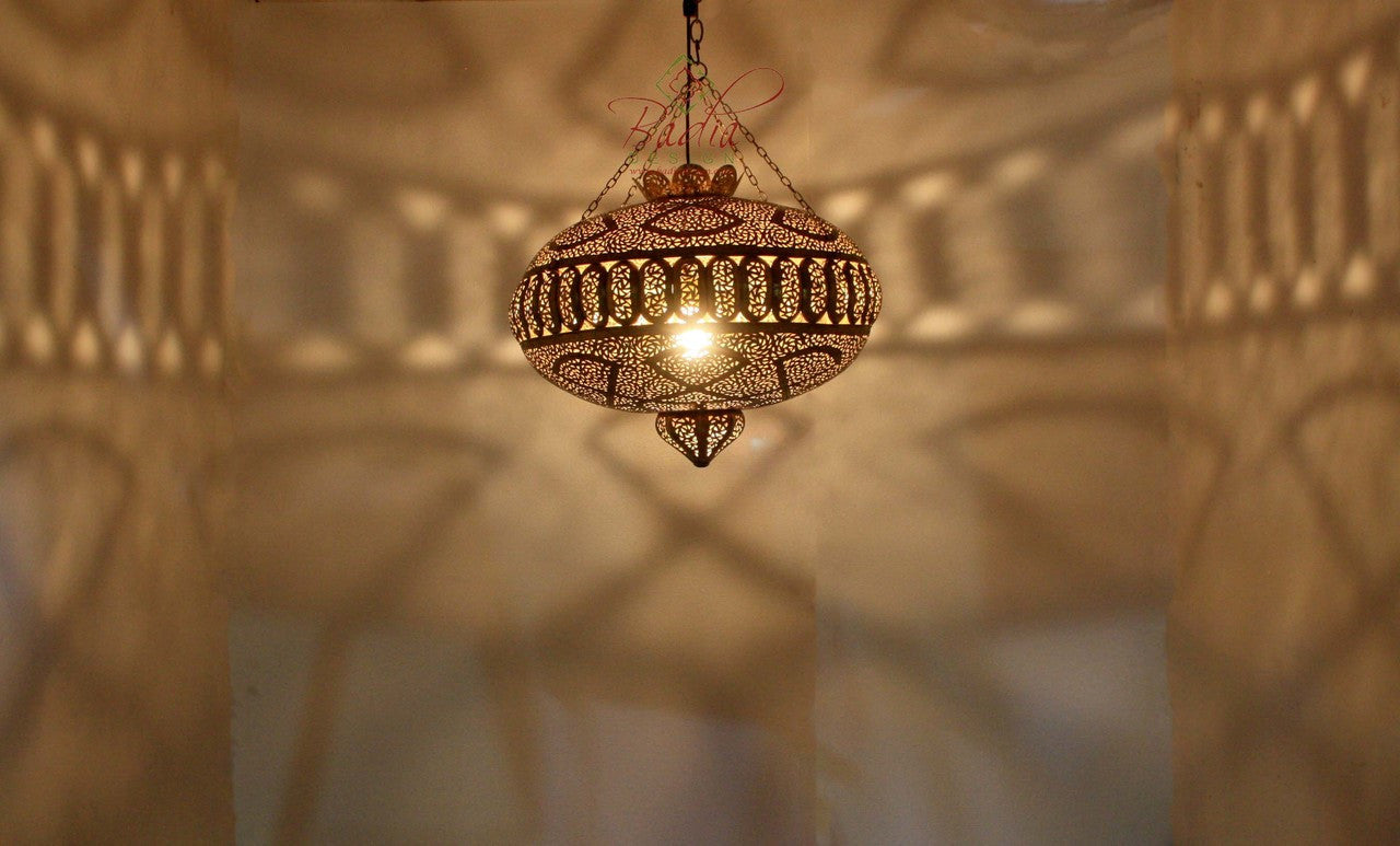 Oblong Shaped Brass Lantern