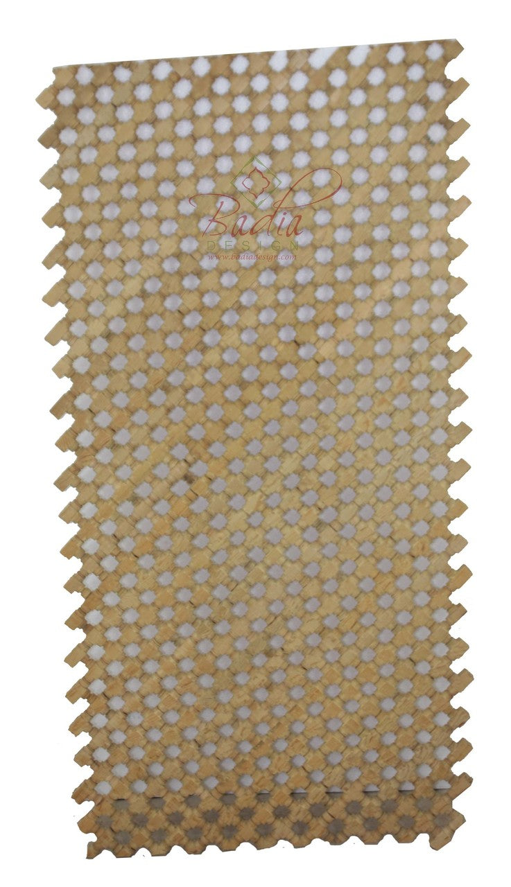 Unstained Hand Carved Wooden Moucharabieh Panel