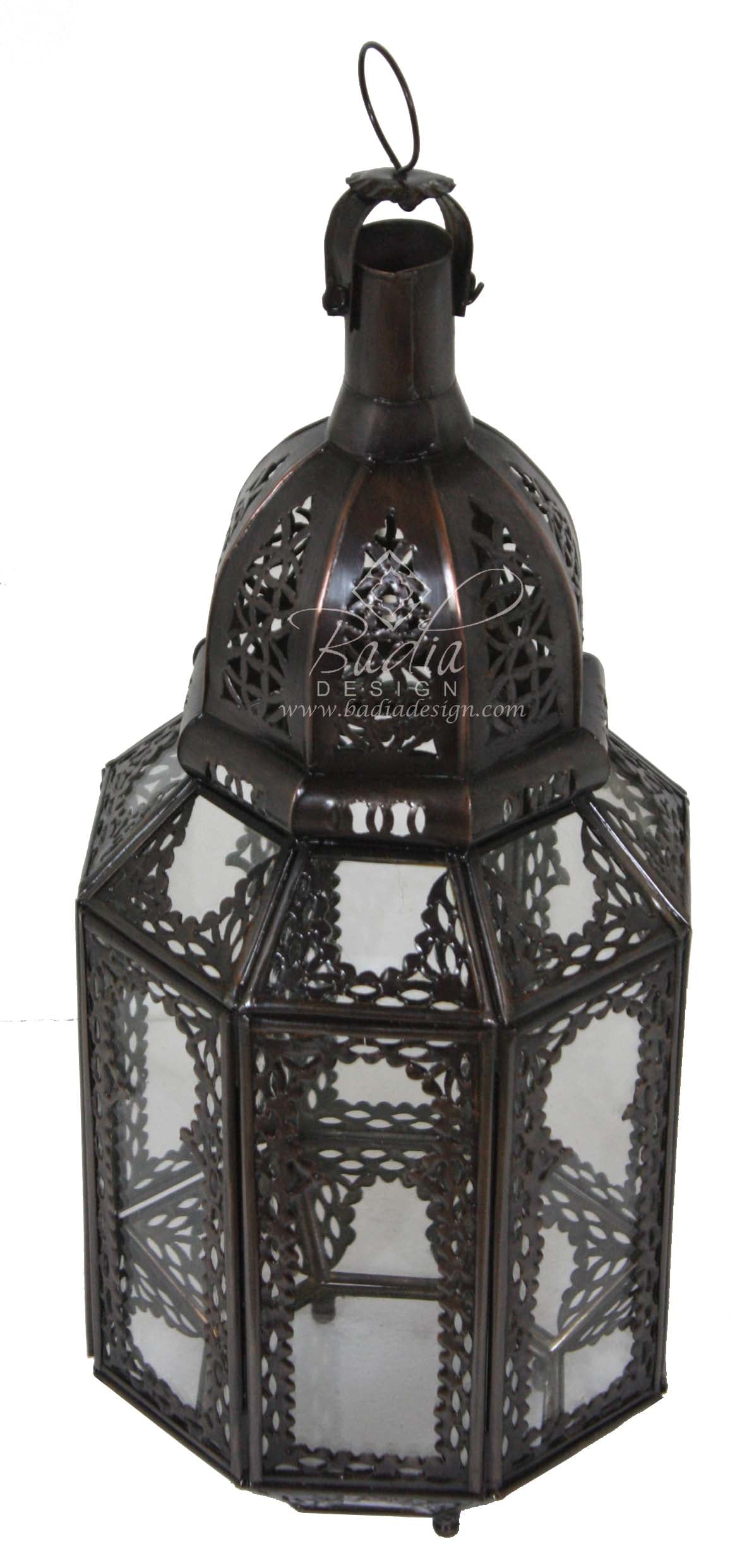 White and Clear Glass Floor Lanterns