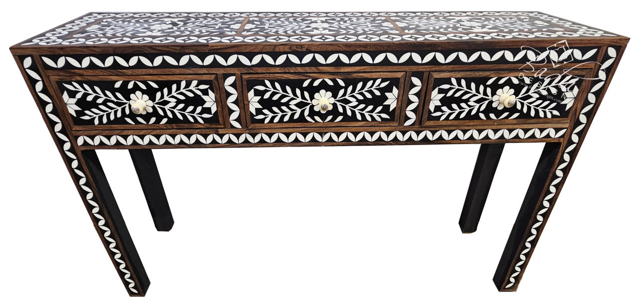 Wooden Cedar Cabinet with White Inlay