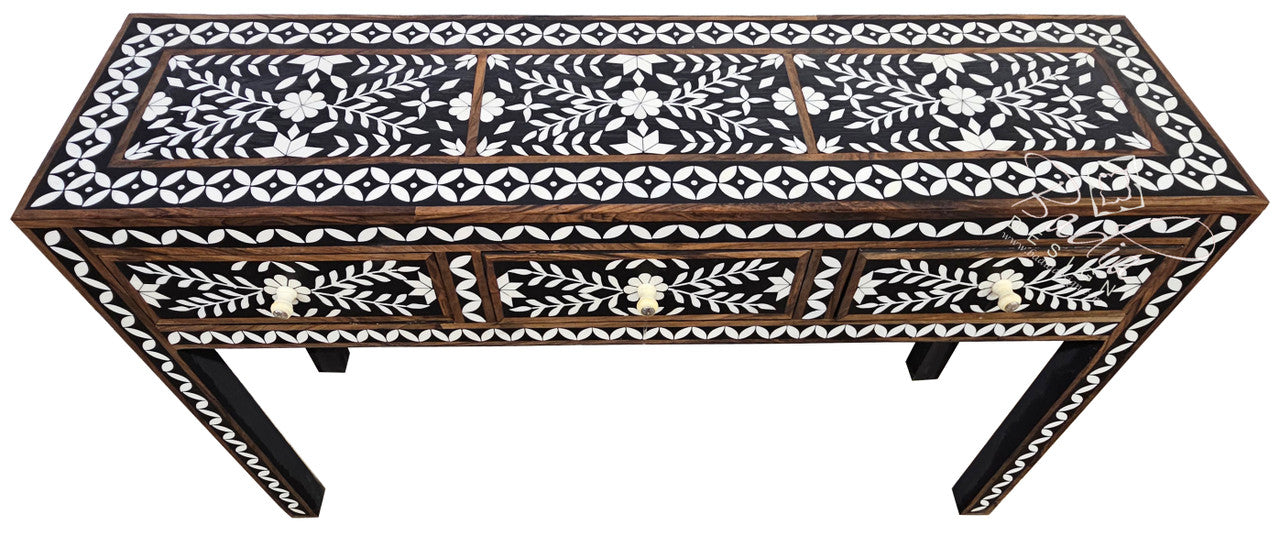 Wooden Cedar Cabinet with White Inlay