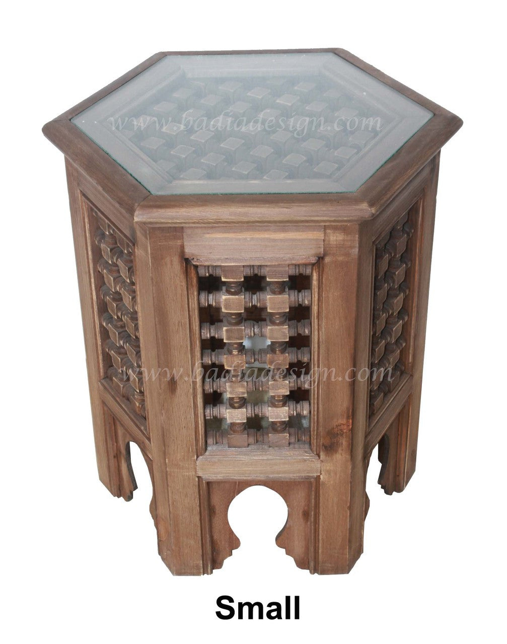 Moucharabieh Wooden Side Table