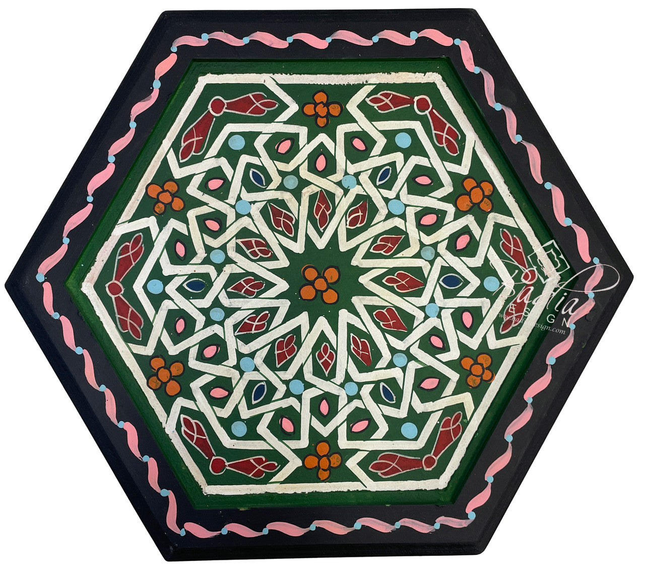 Colorful Hand Painted Side Tables