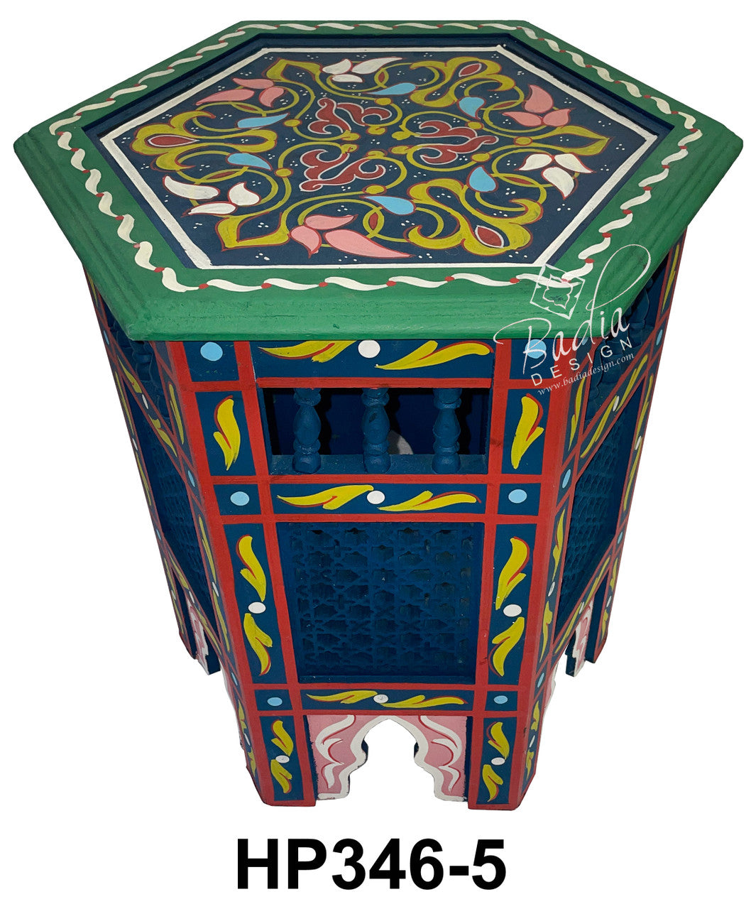 Colorful Hand Painted Side Tables