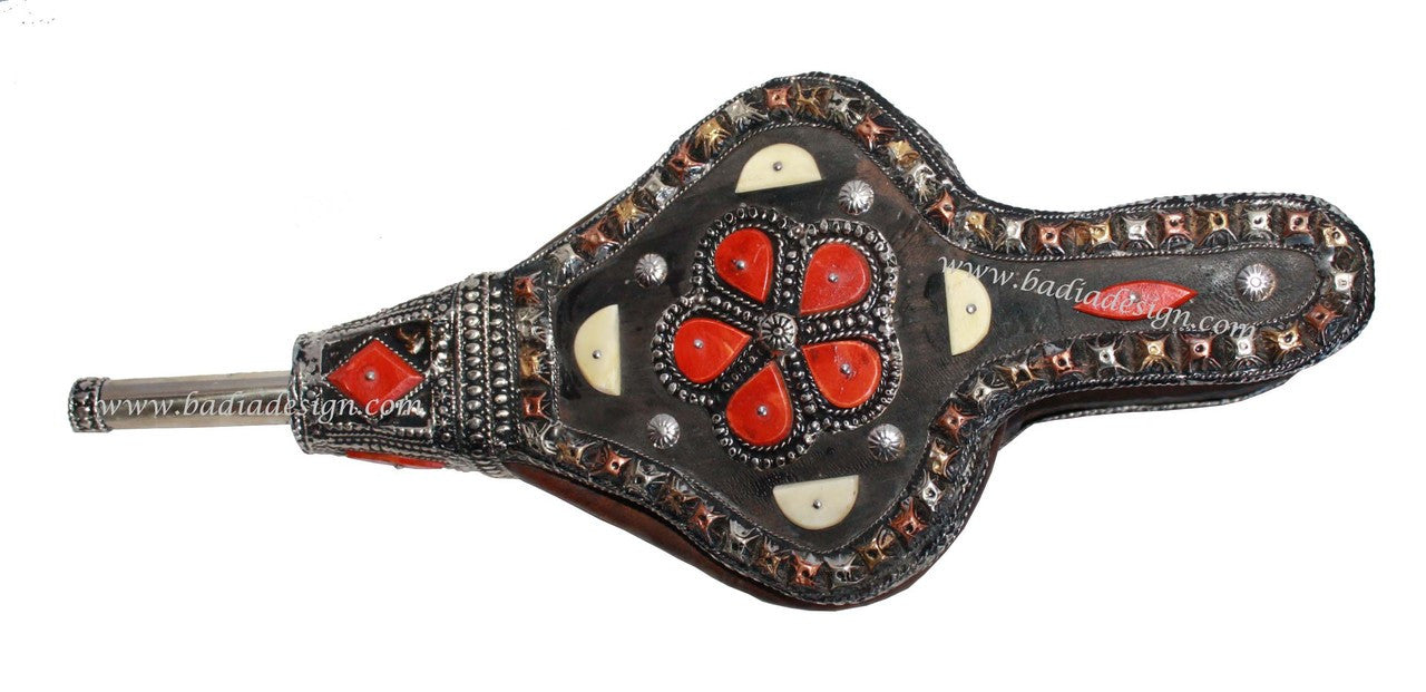 Moroccan Metal and Bone Air Blower