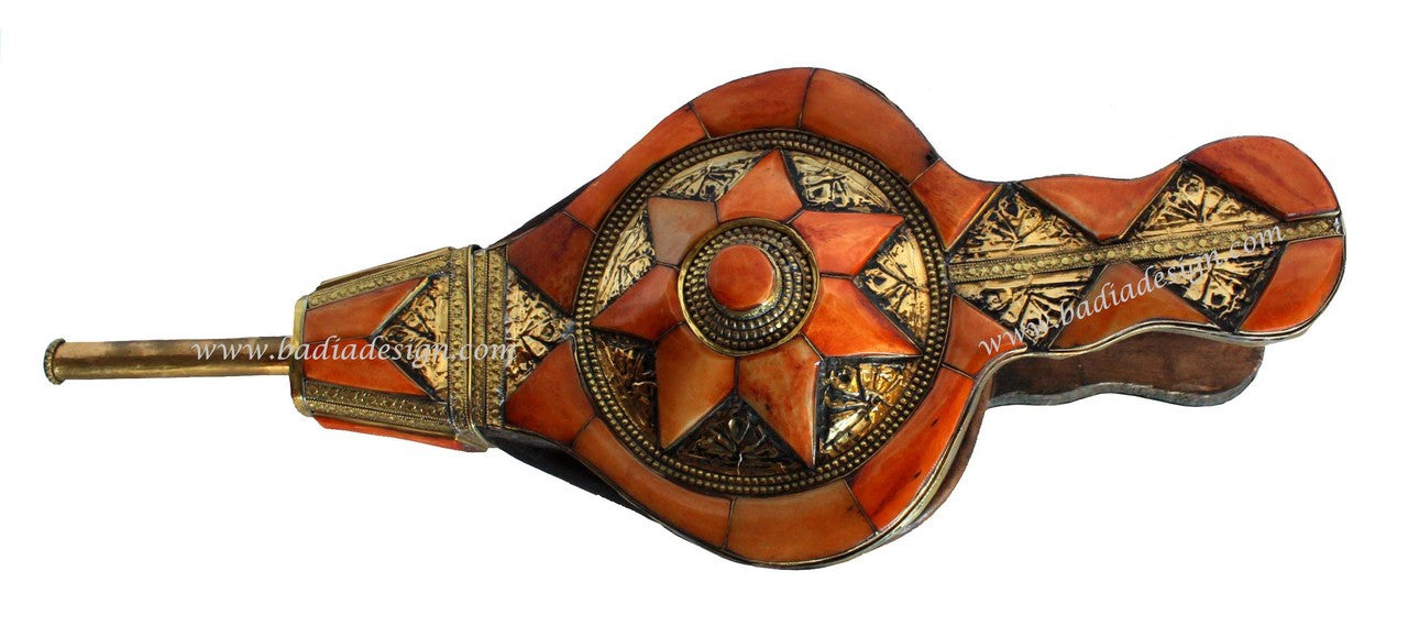 Moroccan Metal and Bone Air Blower