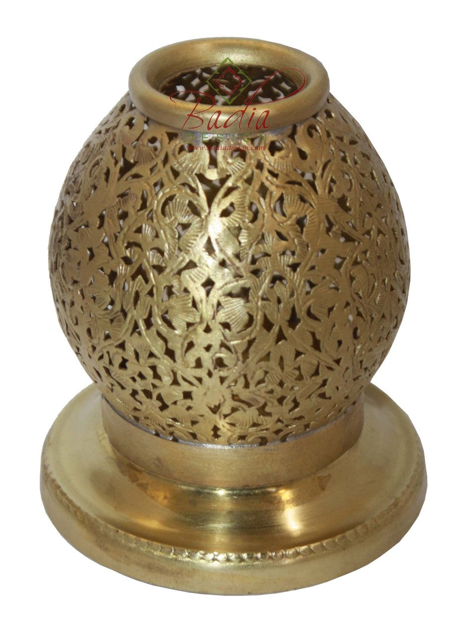 Moroccan Decorative Brass Candle Holder