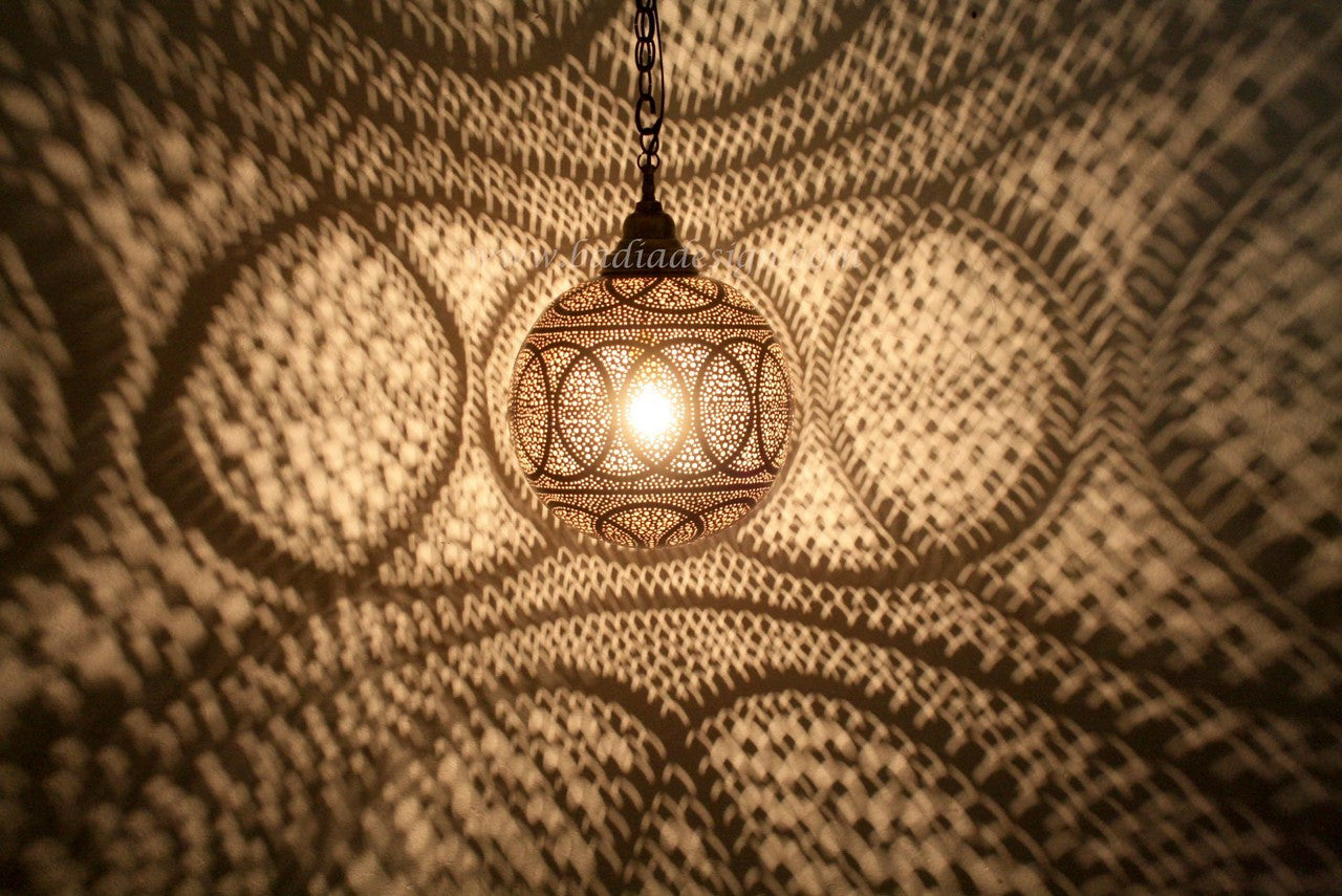 Moroccan Brass Pendant Light
