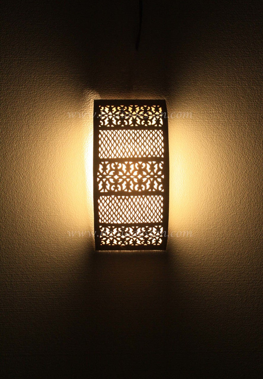 Half Moon Brass Wall Sconce