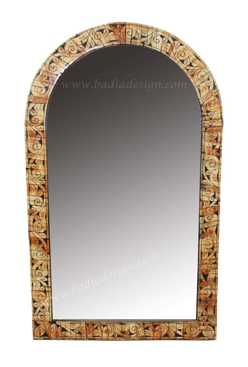 Arch Camel Bone Inlay Mirror