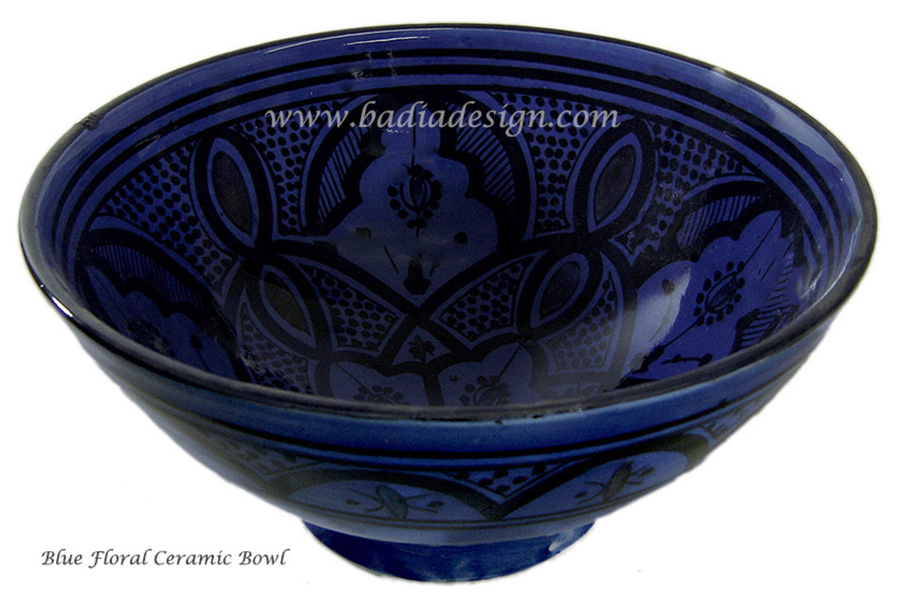Moroccan Hand Painted Ceramic Bowl